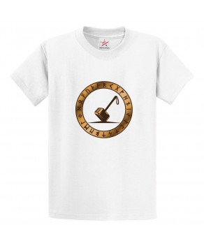 Mjolnir Classic Unisex Kids and Adults T-Shirt for Superhero Movie Fans
